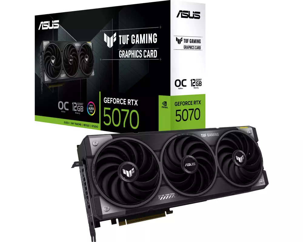 ASUS Grafikkarte TUF Gaming GeForce RTX 5070 OC Edit. 12 GB GDDR7