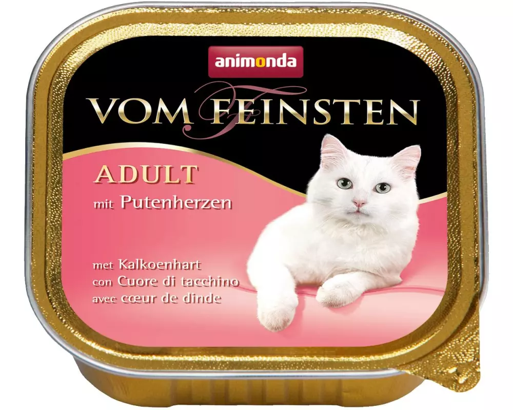 animonda Nassfutter Vom Feinsten Adult Putenherzen, 100 g