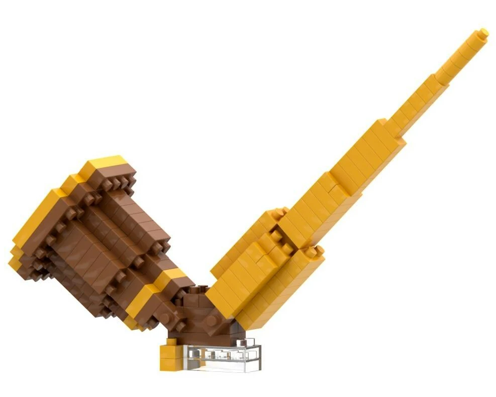 BRIXIES Bausteinmodell Schweizer Alphorn aus 152 Bausteinen
