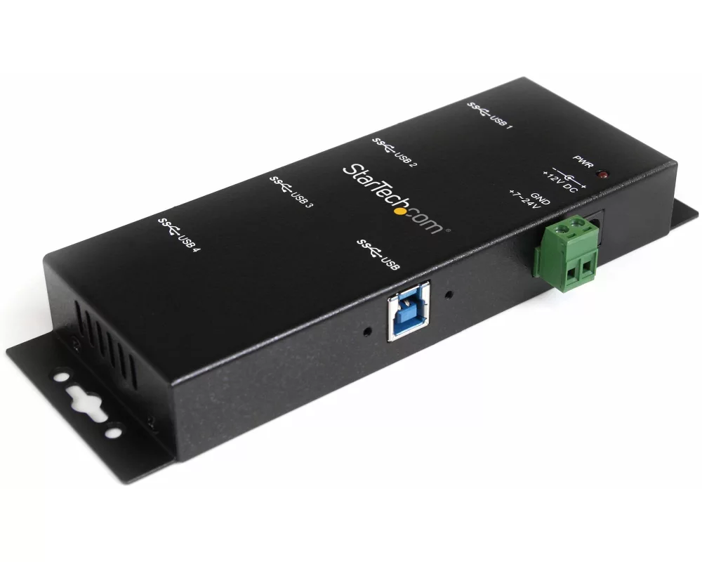 StarTech.com ST4300USBM Schnittstellenhub USB 3.2 Gen 1 (3.1 Gen 1) Type-B 5000 Mbit/s Schwarz
