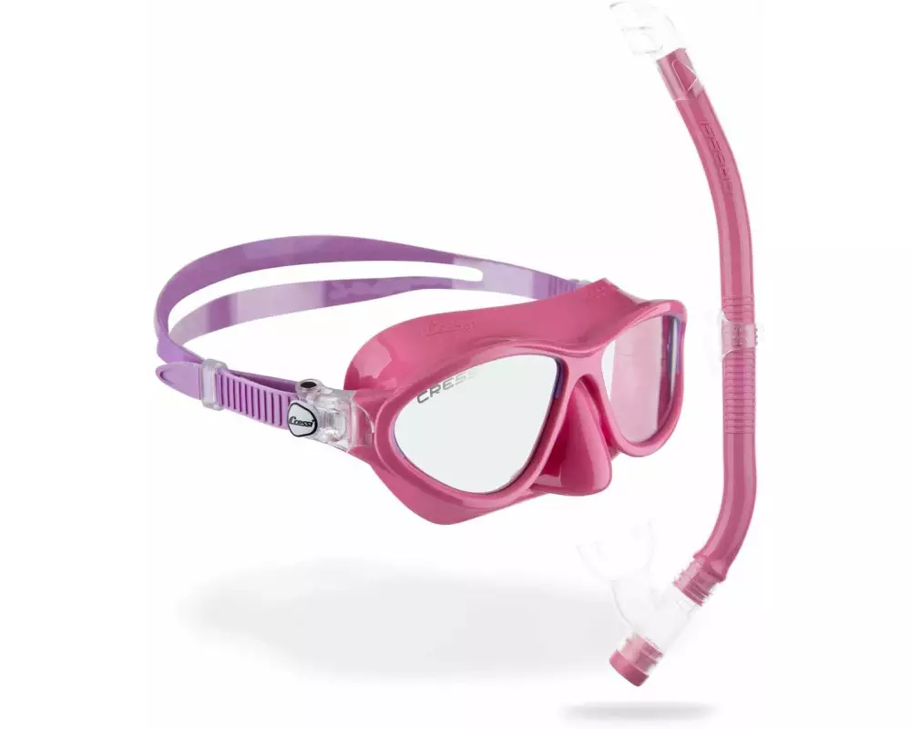 CRESSI Moon + Top Schnorchel Combo Kinder Rosa/Lila
