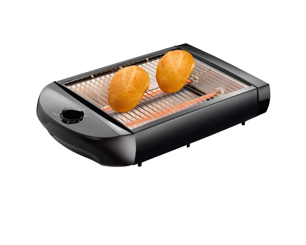 Melissa Flachtoaster 16140145, schwarz, 600W, mit Timer