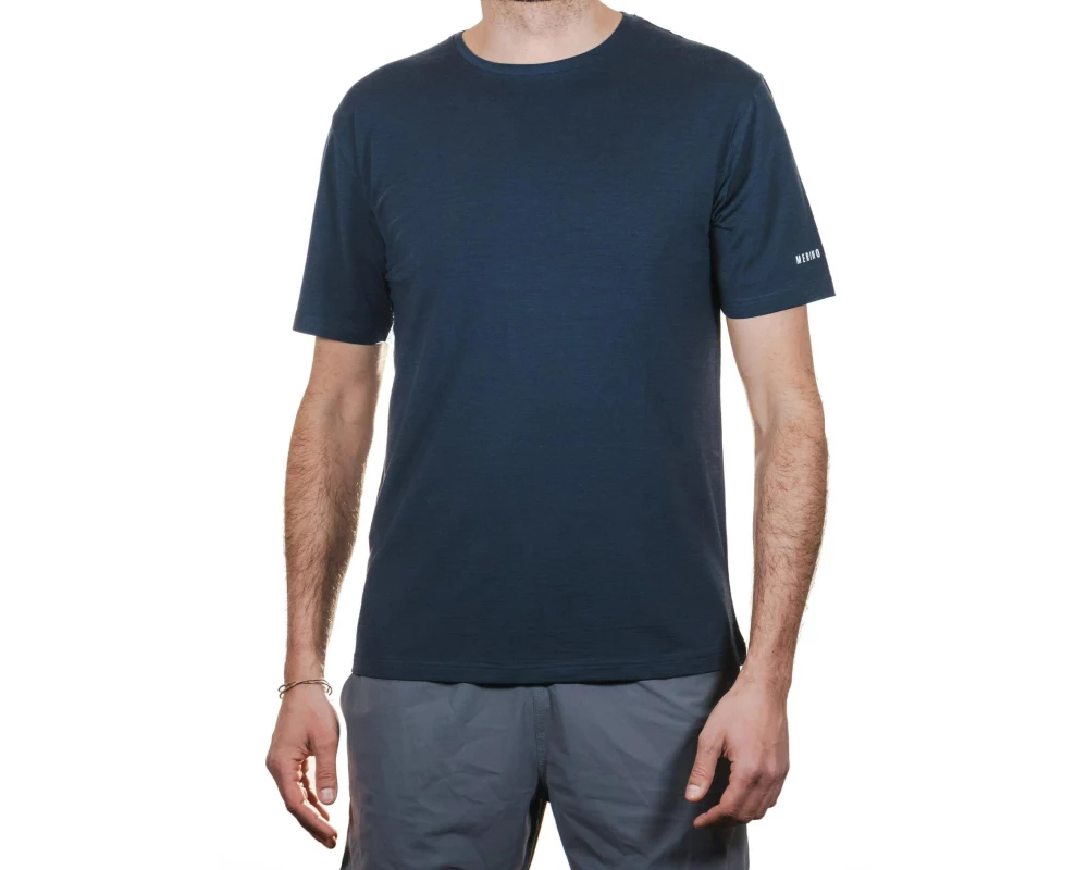 Merino & More Kurzarmshirt Funktionsshirt XL, Dunkelblau
