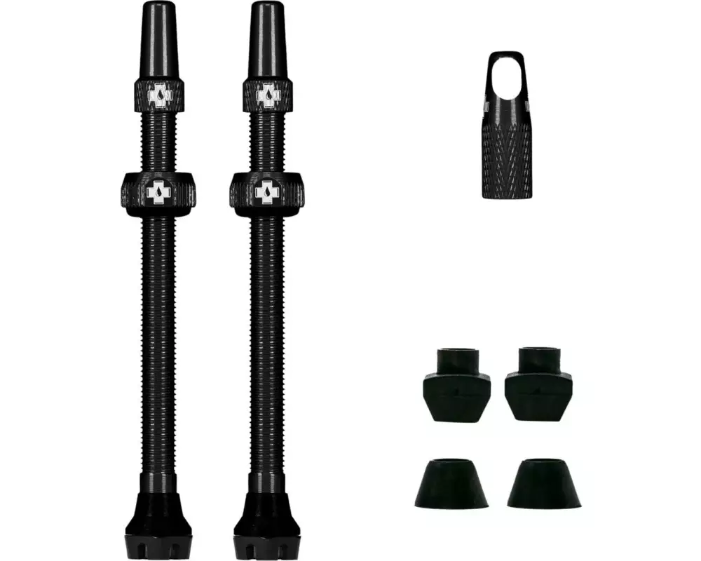 Muc-Off V2 Tubeless Valve Kit 80 mm, Schwarz