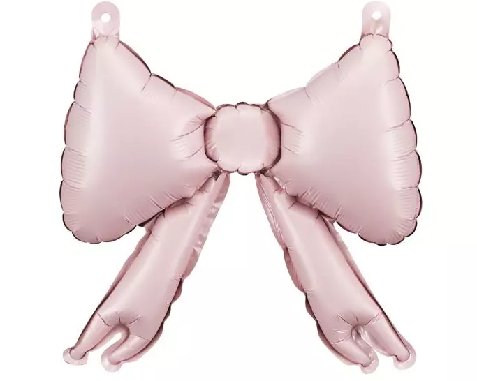 Partydeco Folienballon Schleife, 25.5 x 25 cm, Rosa, 5 Stück