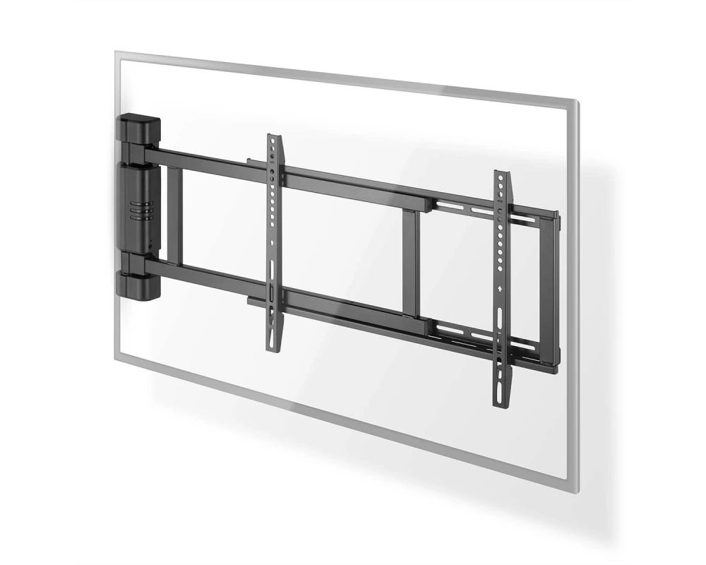 Nedis motorisierte TV-Wandhalterung 32–75" schwarz, Mur, 50 kg, orientable 170°