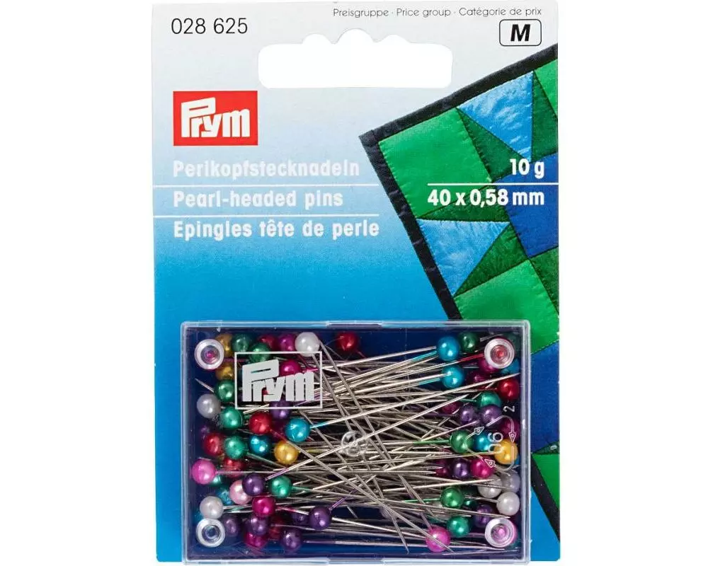 Prym Stecknadel 0.58 x 40 mm, Bunt