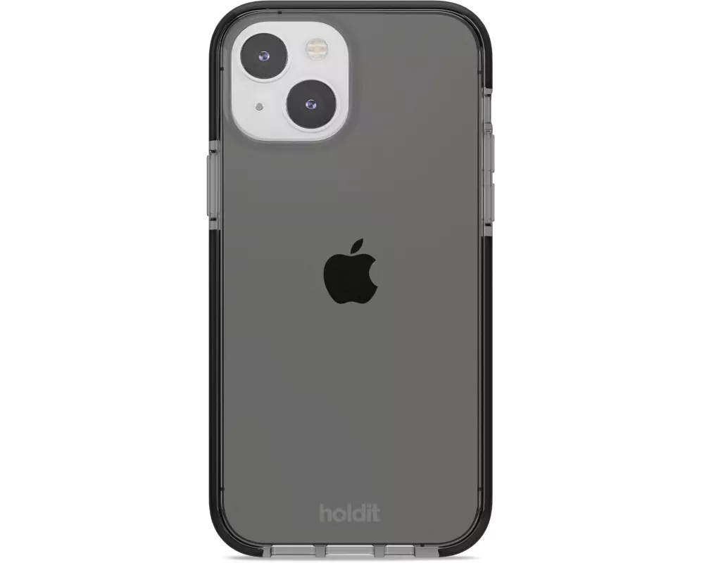 Holdit Back Cover Seethru iPhone 15 Schwarz