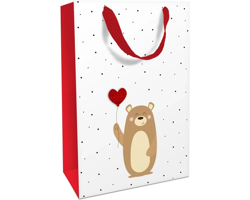 Braun + Company Geschenktasche Tapsy Bear 26 x 36 x 13 cm