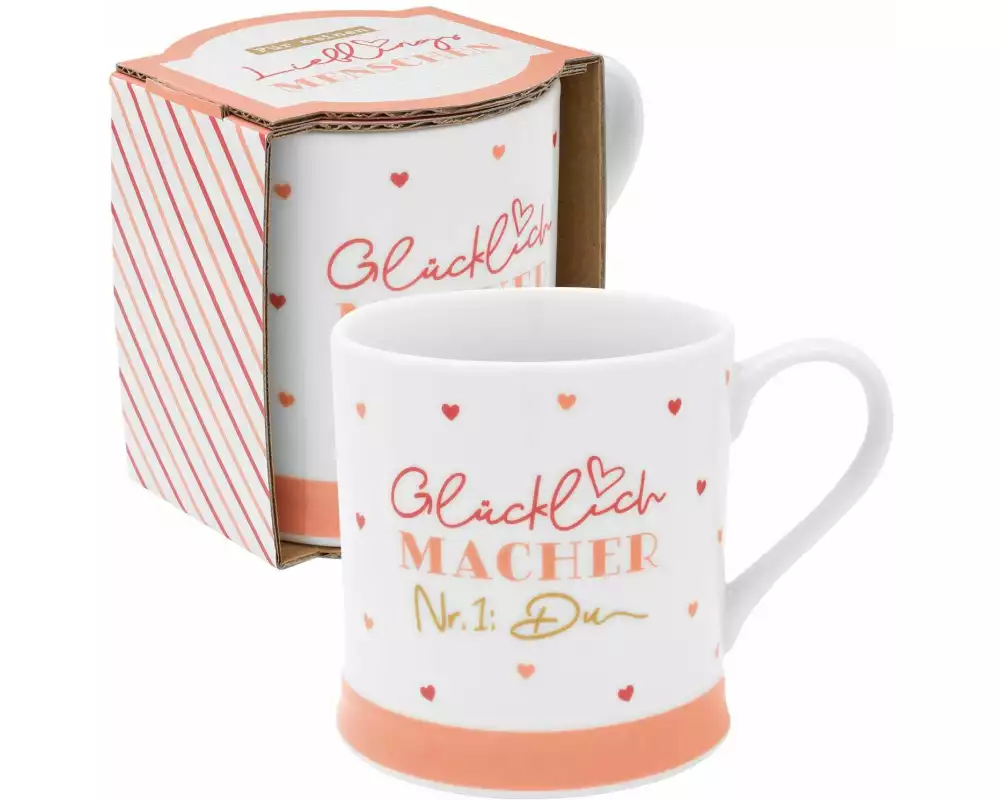 Sheepworld Universaltasse Glücklichmacher 400 ml, 1 Stück, Rosa