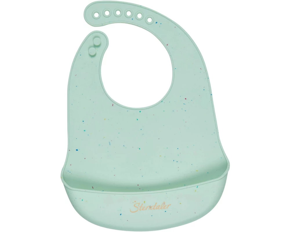 Sterntaler Silikon Lätzchen Familie Bär 32 x 24 cm, Mintgrün