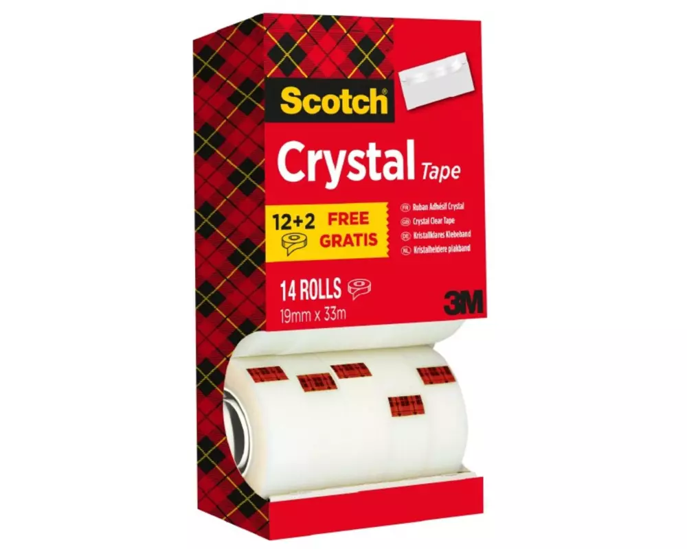 Scotch Klebeband Crystal 1.9 cm x 33 m 14 Rollen