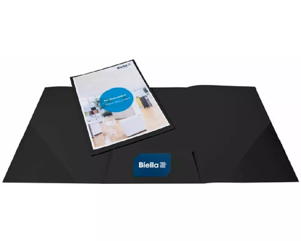 Biella Präsentationsmappe Pearl A4 Schwarz, 25 Stück