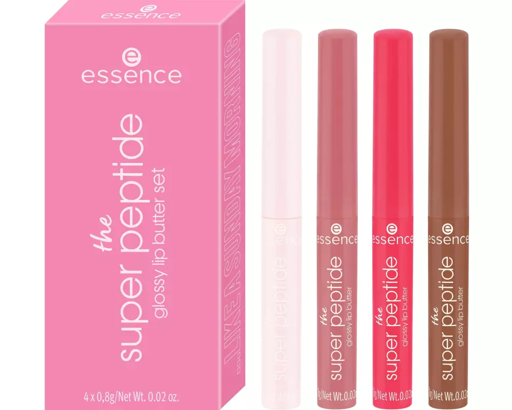 essence Geschenkset The super peptide glossy lip butter