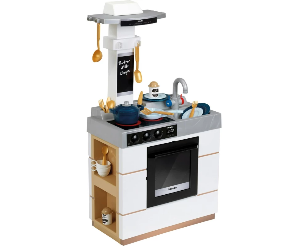 Klein-Toys Spielküche Miele «salt & pepper» Kompakt weiss