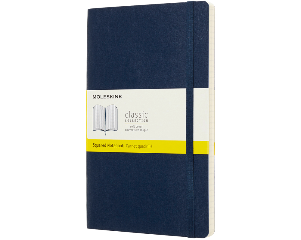 MOLESKINE Notizbuch L/A5 715598 Kariert, SC, Saphir