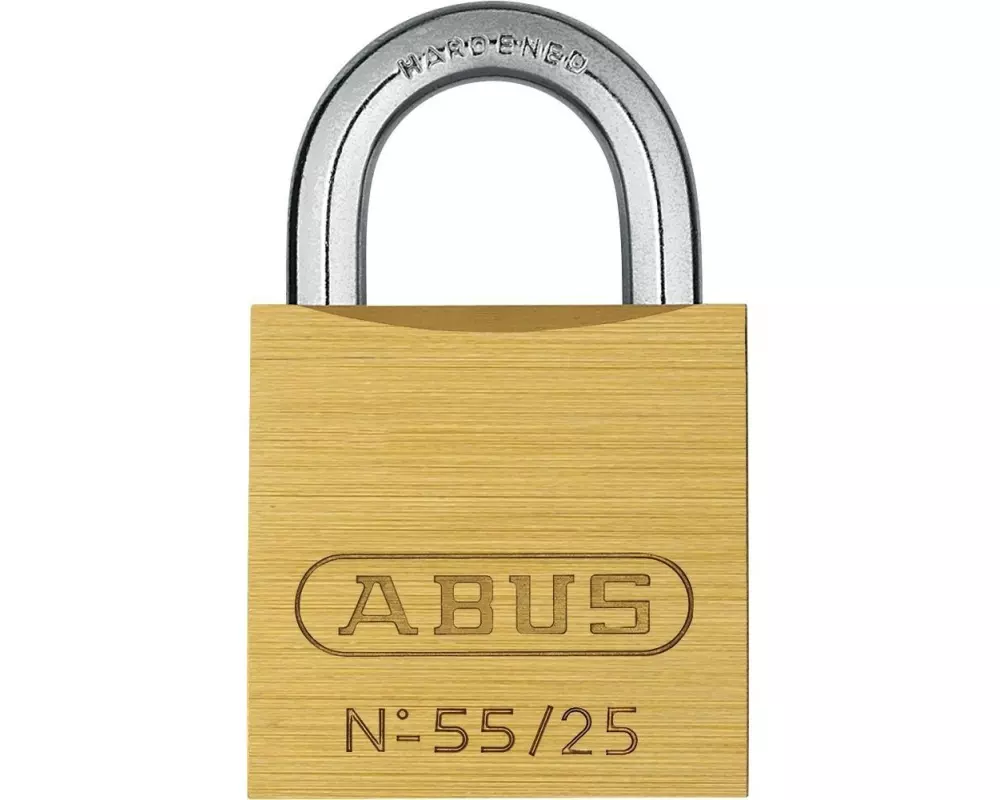 Abus Vorhängeschloss 55/25 Gold Messing