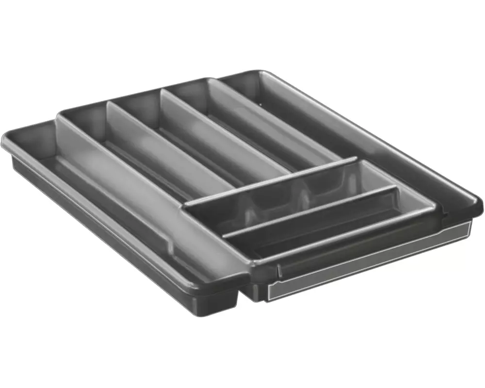 Rotho Besteckkasten Domino Anthrazit