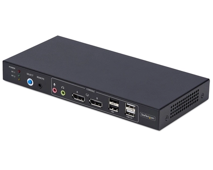 StarTech.com P2ADD121D-KVM-SWITCH Tastatur/Video/Maus (KVM)-Switch Schwarz