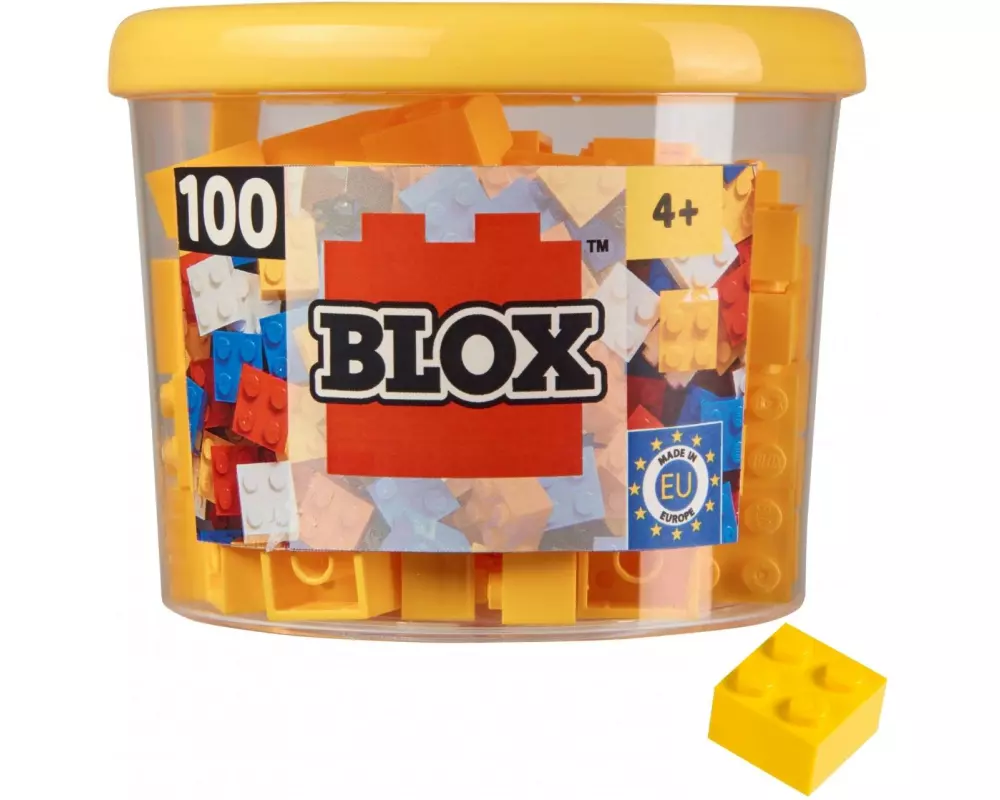 BLOX Bausteine 100 gelbe 4er Steine