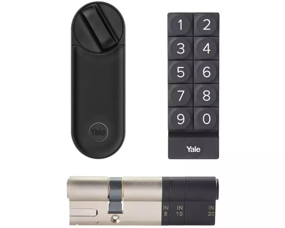 Yale Linus L2 Smart Lock Z+K-Kit, Schwarz