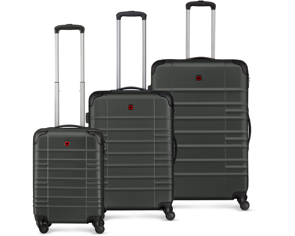 WENGER Amplar Hardside Luggage 653305 3er Set S M L Anthracite