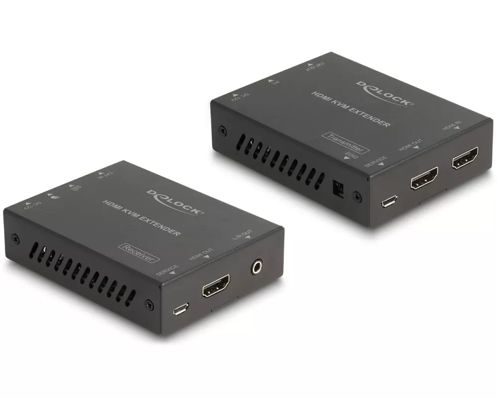 Delock Extender Set über Cat.6 Kabel 4K 60 Hz 70 m