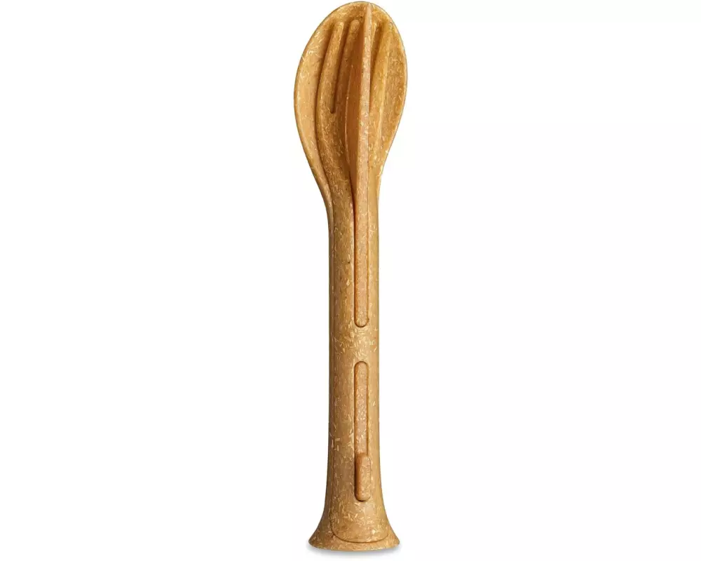 Koziol Besteck-Set to go Klikk Pocket 3-teilig, Beige