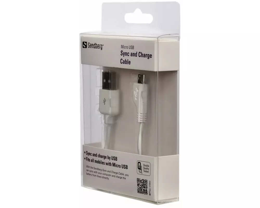 SANDBERG USB Cable, USB/A-Micro-USB, 1m