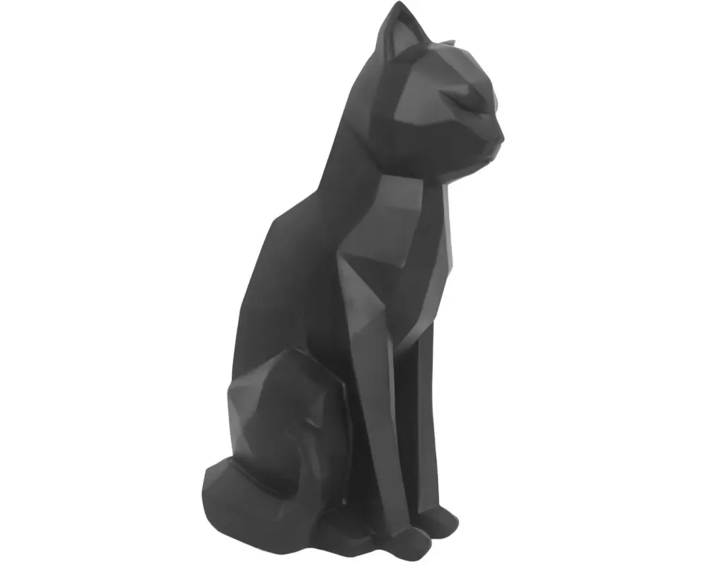 present time Aufsteller Origami Katze, Schwarz, 1 Stück