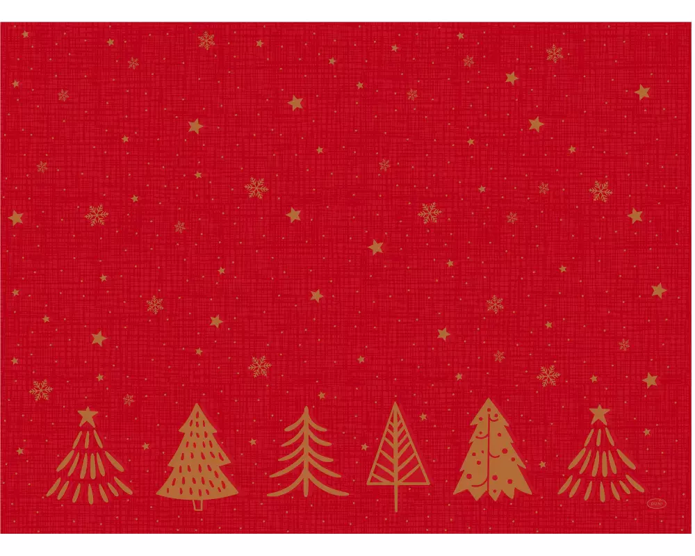 Duni Tischset Bio Dunicel, Shimmer Trees, 30 x 40 cm, 100 Stück