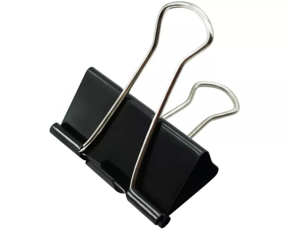 maped Papierklemme 41 mm 12 Stück, Schwarz