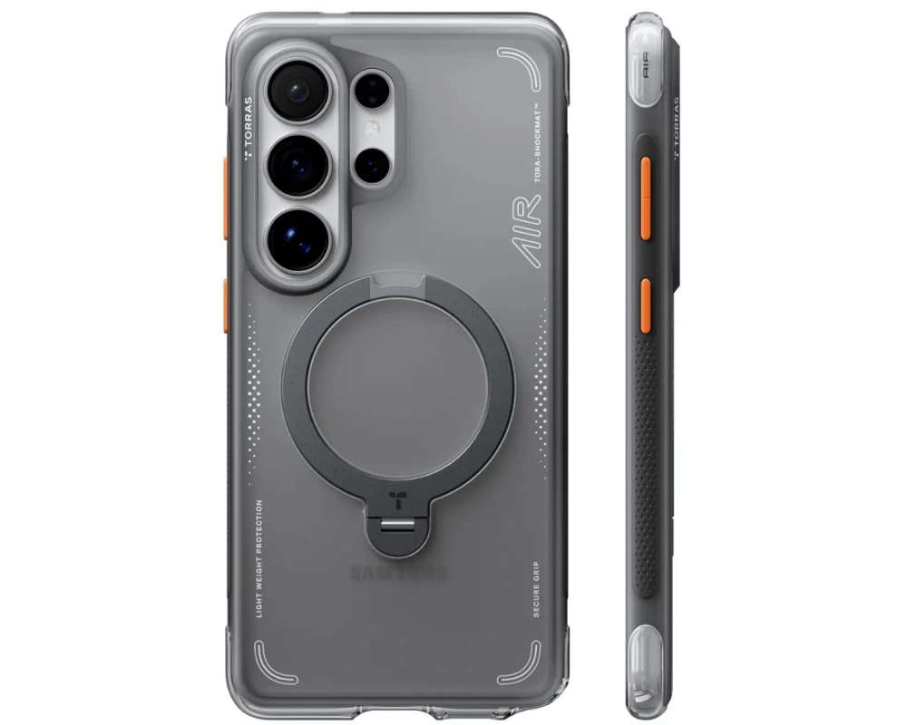 Torras Ostand Q3 Air Schutzhülle, Galaxy S26 Ultra, schwarz