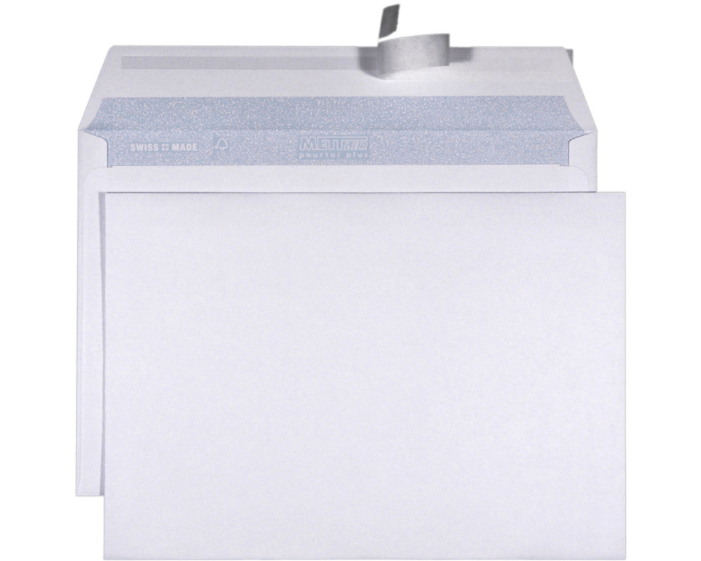 METTLER Couvert ohne Fenster C5 8066-120 120g, ultraweiss 500 Stk.