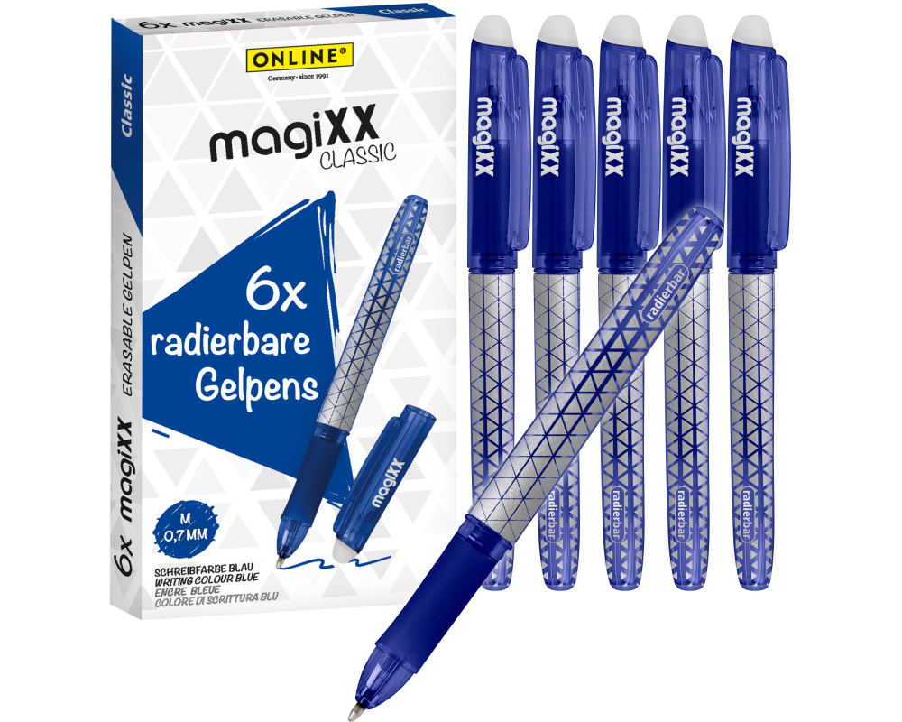 ONLINE Gelpen MagiXX 0.7mm 70125 Classic 6 Stück