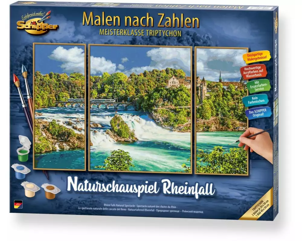 Schipper Malen nach Zahlen Naturschauspiel Rheinfall