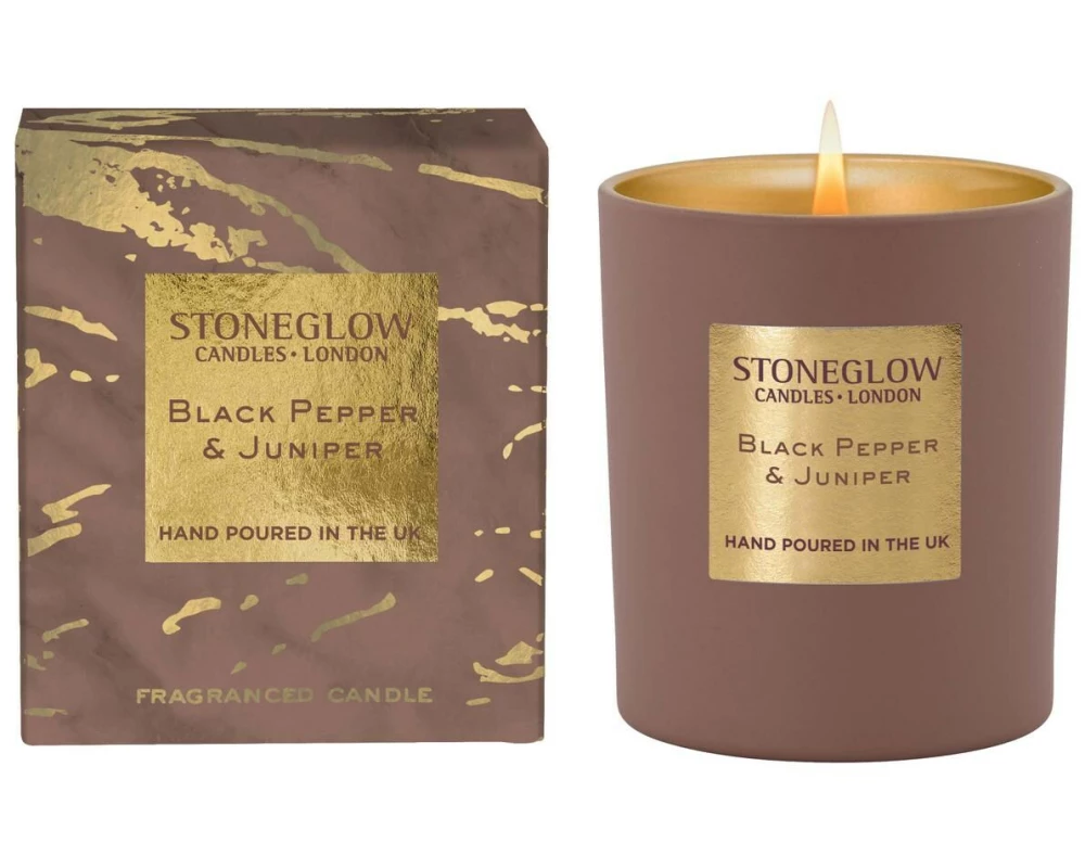 Stoneglow Duftkerze Black Pepper & Juniper 220 g