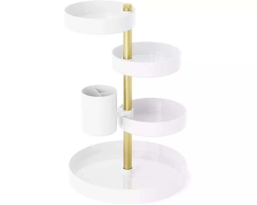 Umbra Bad-Utensilienhalter Pirouette Gold/Weiss