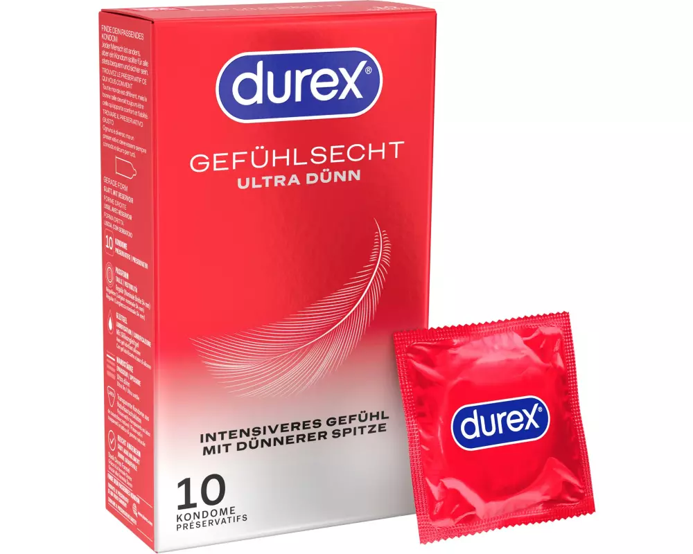 Durex Kondome Gefühlsecht Ultra Dünn 10 Stück