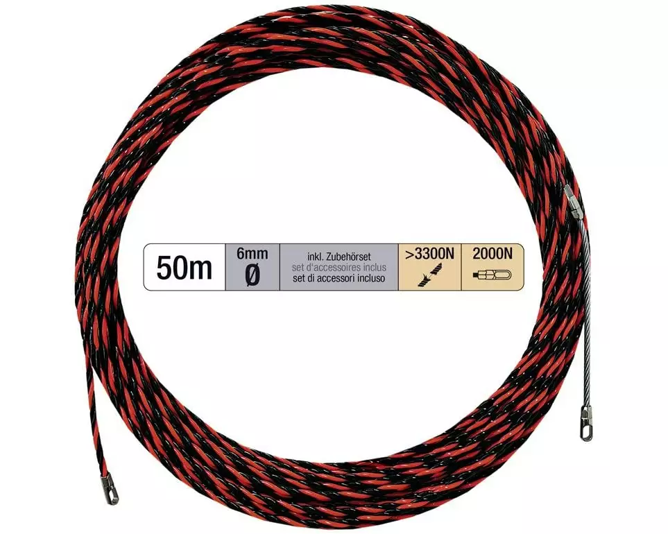 STEFFEN Kabeleinzug 50m Ø 6 mm