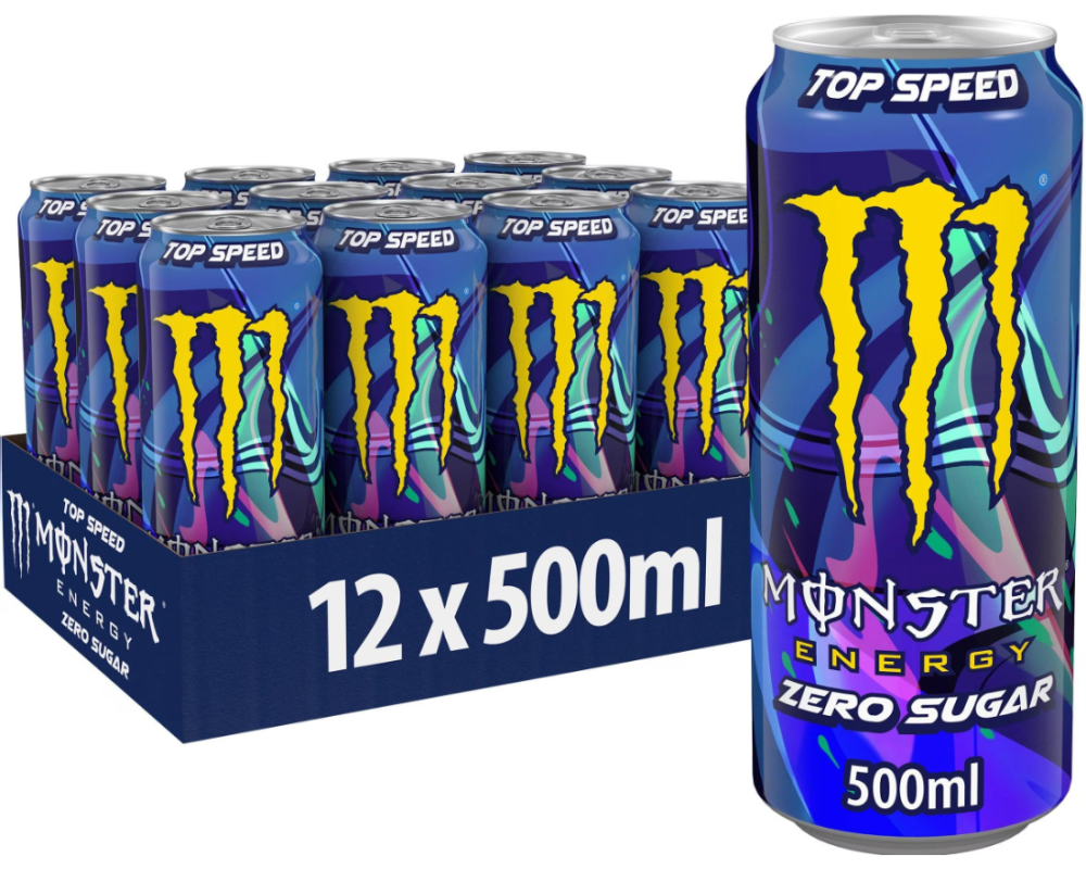 MONSTER ENERGY Top Speed Zero 1640421 50cl, 12 Stk.
