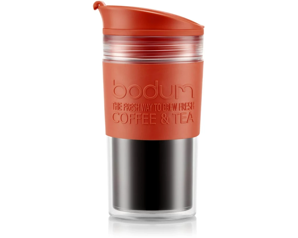 Bodum Thermobecher Travel Mug 350 ml, Rot