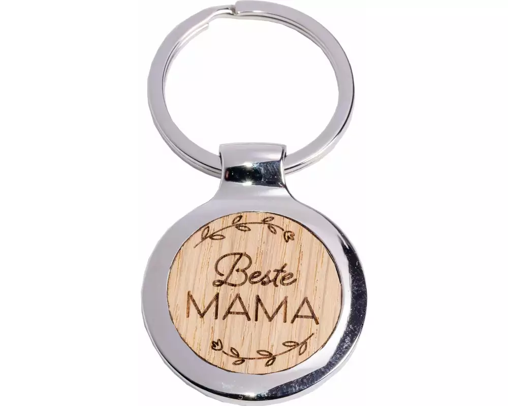 Roost Schlüsselanhänger Beste Mama 3.5 x 3.5 cm