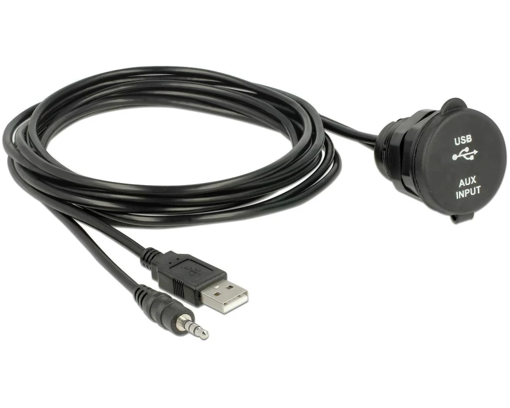 Delock USB 2.0-Einbaukabel EASY-USB USB-A/Klinke - USB-A/Klinke 2 m