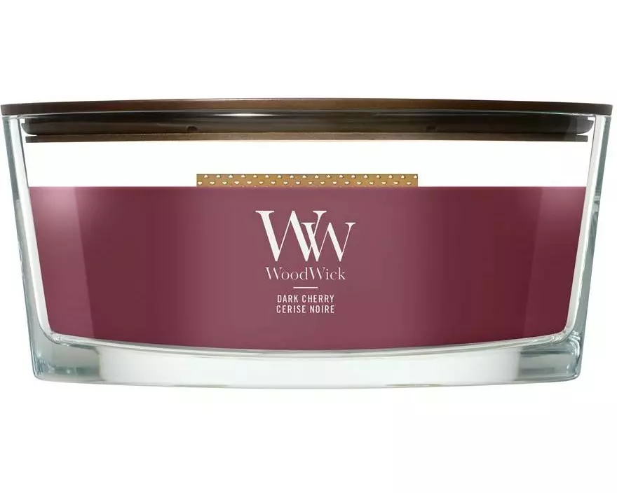 Woodwick Duftkerze Dark Cherry Ellipse