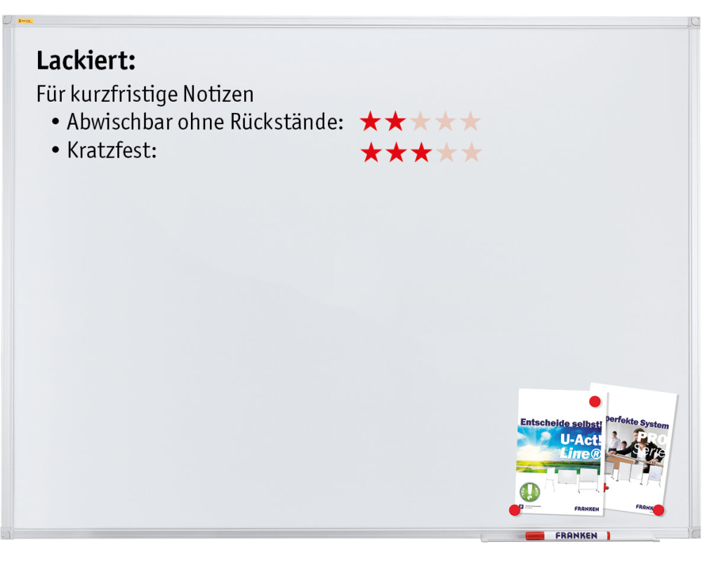 FRANKEN Whiteboard SC2102SB X-tra!Line lackiert 60x90cm