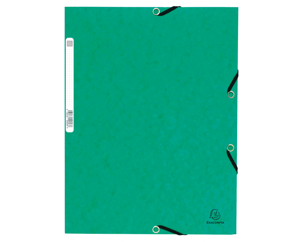 EXACOMPTA Gummibandmappe A4+ 55303E grün manila