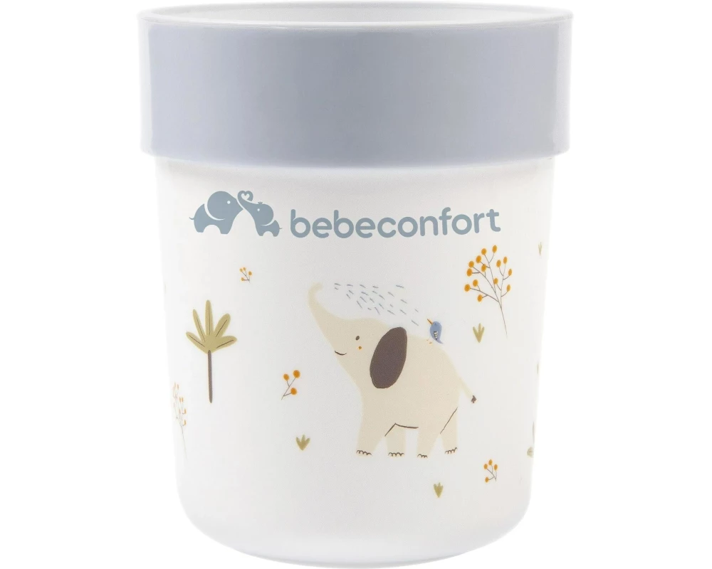 Bebeconfort Trinkbecher Rutschfester Kunststoff Weiss Gelb Blau Rosa