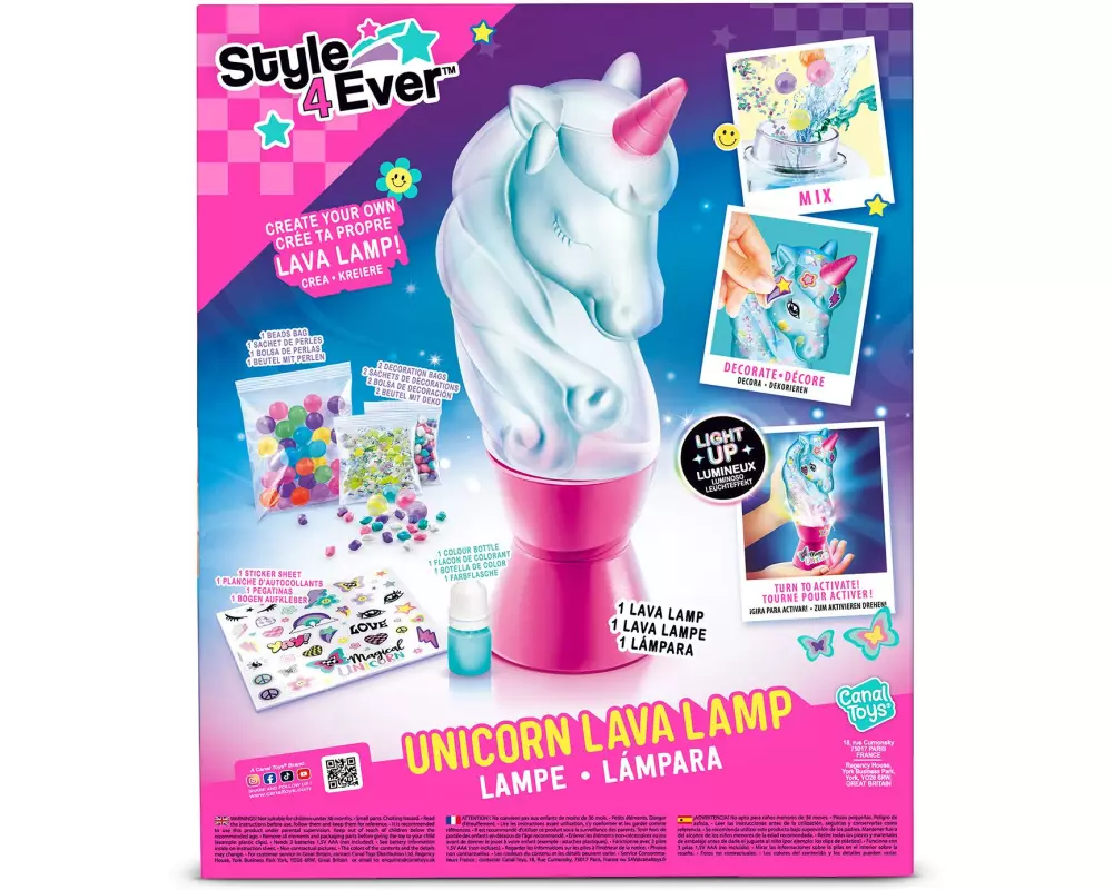 Canal Toys Bastelset Unicorn Lava Lamp DIY