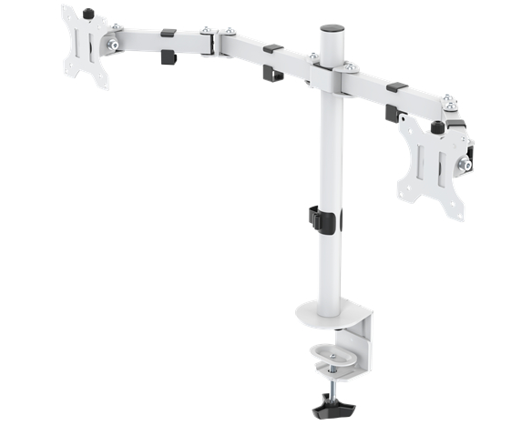 DELTACO Dual monitor desk arm GAM-040-W 13-32 inch screens White